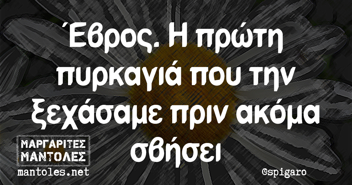 Έβρος. Η πρώτη πυρκαγιά που την ξεχάσαμε πριν ακόμα σβήσει